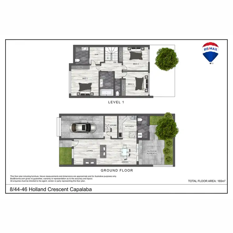Floorplan of Homely townhouse listing, 8/44-46 Holland Crescent, Capalaba QLD 4157