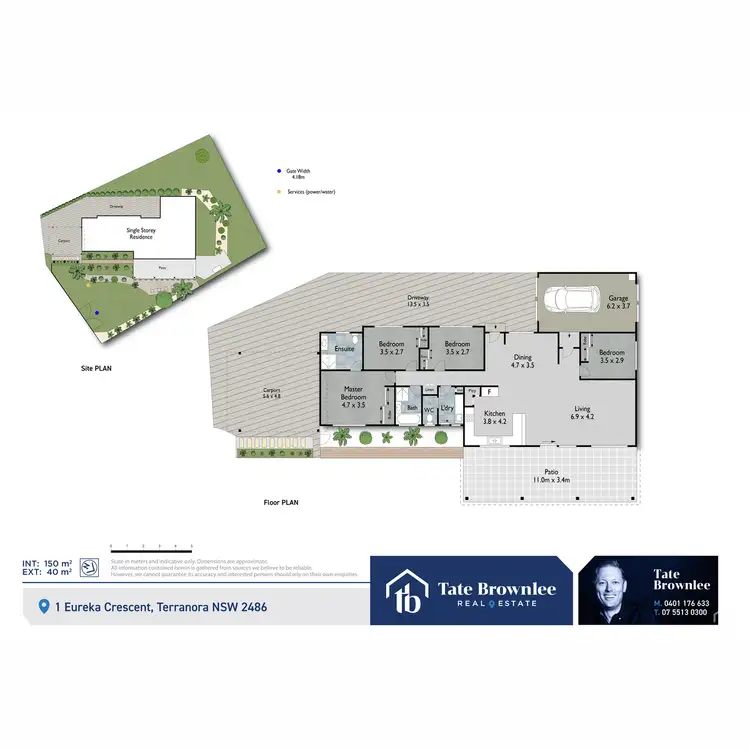 Floorplan of Homely house listing, 1 Eureka Crescent, Terranora NSW 2486