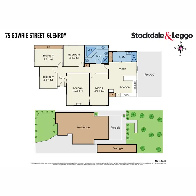 Floorplan of Homely house listing, 75 Gowrie Street, Glenroy VIC 3046