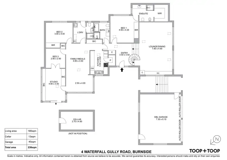 Floorplan of Homely house listing, 4 Waterfall Gully Road, Burnside SA 5066
