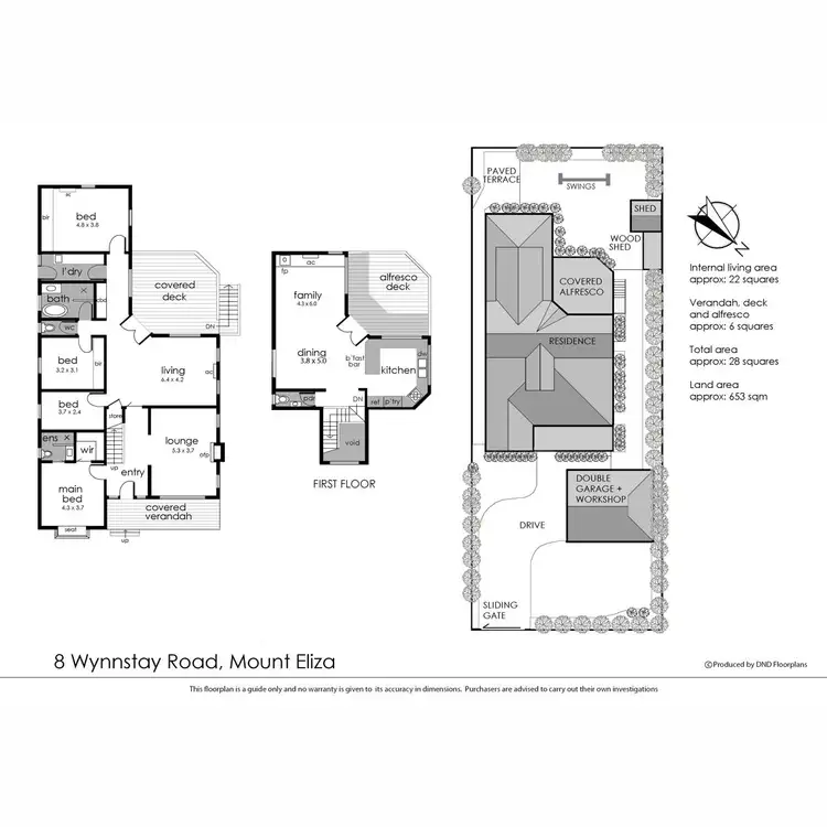 Floorplan of Homely house listing, 8 Wynnstay Road, Mount Eliza VIC 3930
