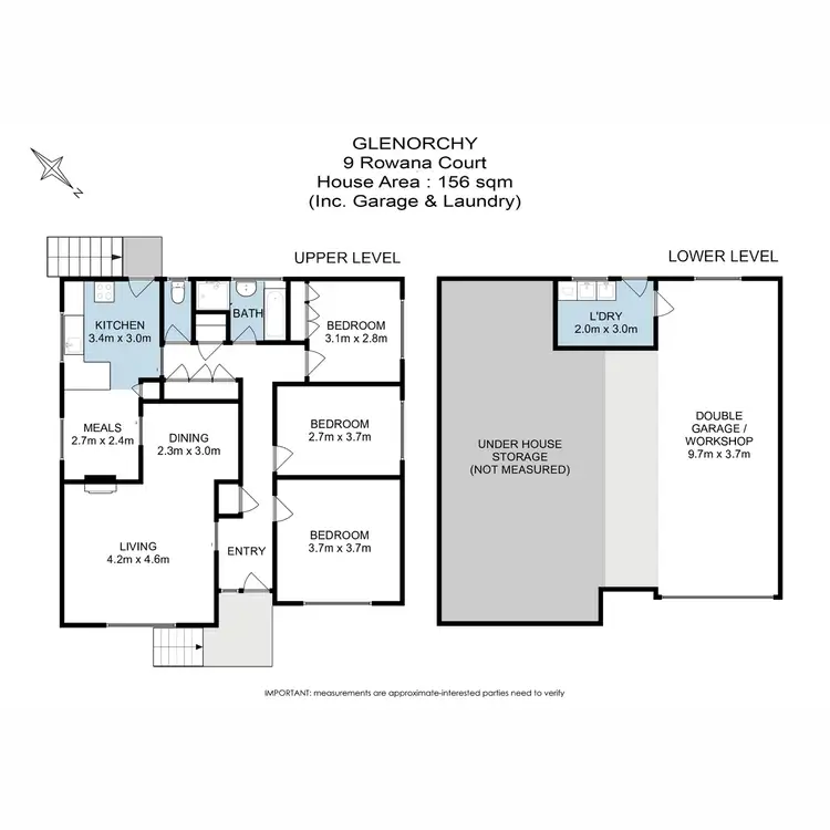 Floorplan of Homely house listing, 9 Rowana Court, Glenorchy TAS 7010