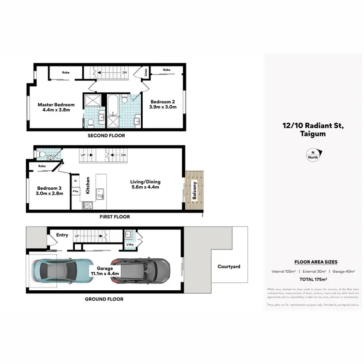 Floorplan of Homely townhouse listing, 12/10 Radiant Street, Taigum QLD 4018