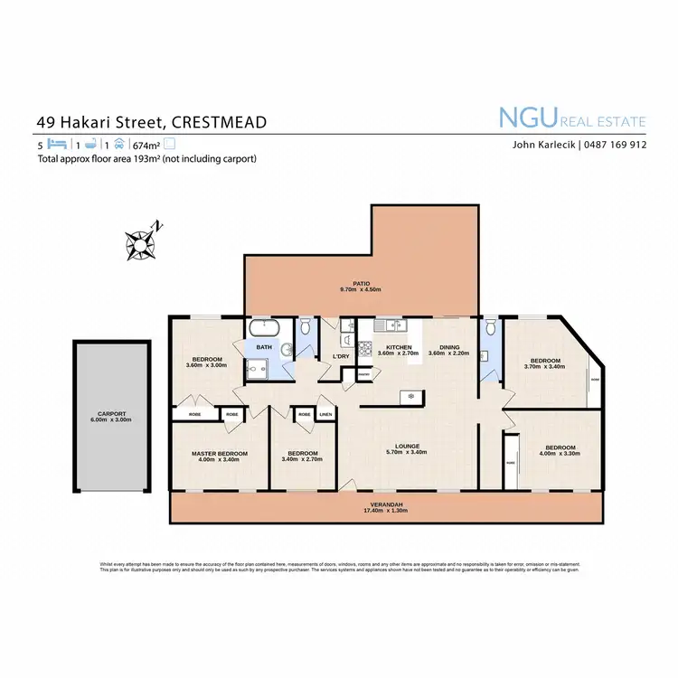 Floorplan of Homely house listing, 49 Hakari Street, Crestmead QLD 4132