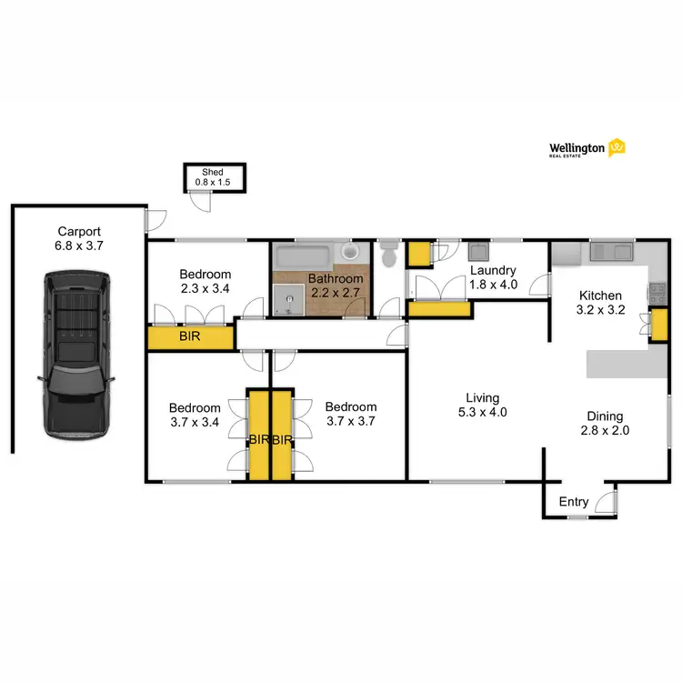 Floorplan of Homely unit listing, 2/18 Boisdale Street, Maffra VIC 3860