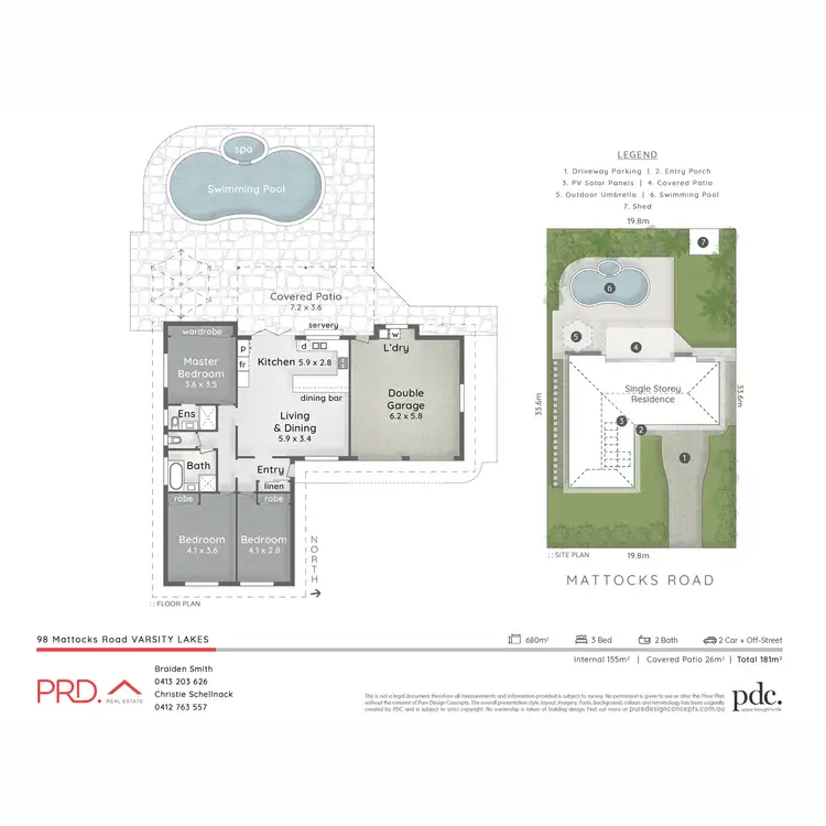 Floorplan of Homely house listing, 98 Mattocks Road, Varsity Lakes QLD 4227