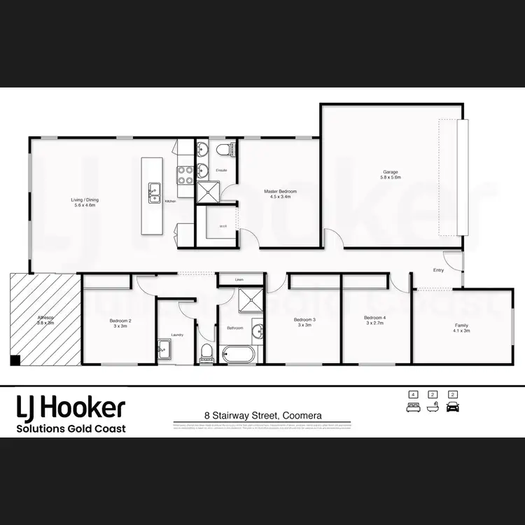 Floorplan of Homely house listing, 8 Stairway Street, Coomera QLD 4209