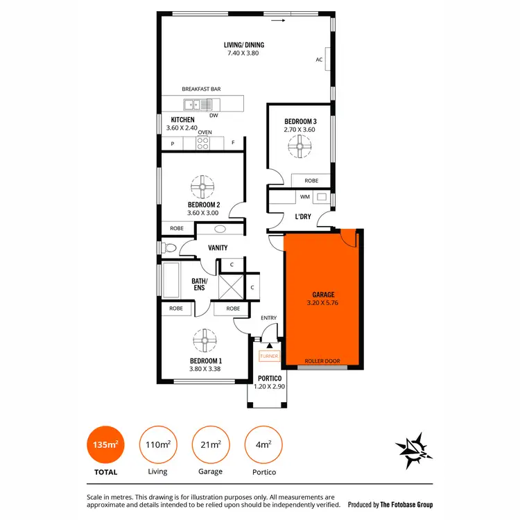 Floorplan of Homely house listing, 24 Orca Court, Seaford Meadows SA 5169