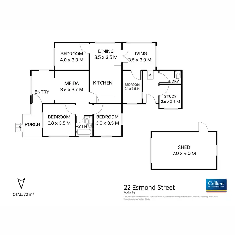 Floorplan of Homely house listing, 22 Esmond Street, Rockville QLD 4350