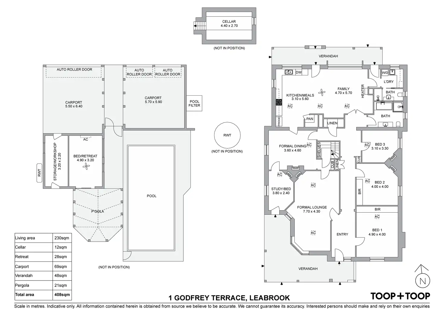 Floorplan of Homely house listing, 1 Godfrey Terrace, Leabrook SA 5068