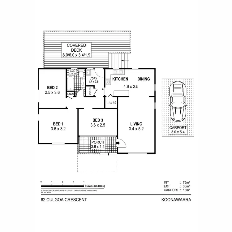Floorplan of Homely house listing, 62 Culgoa Crescent, Koonawarra NSW 2530