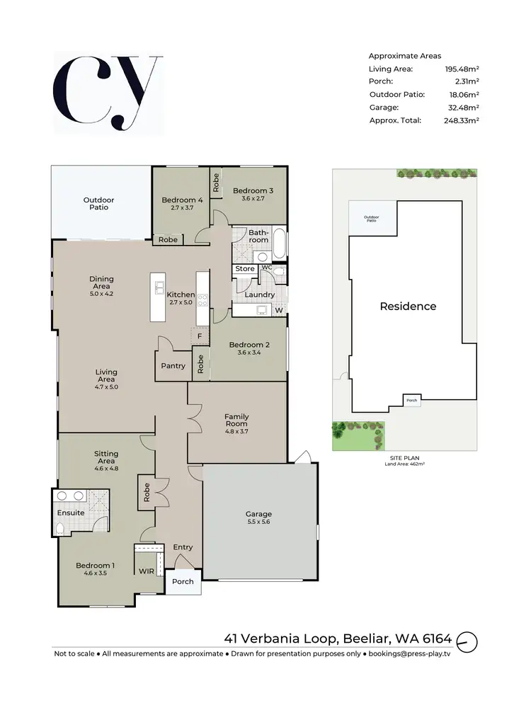 Floorplan of Homely house listing, 41 Verbania Loop, Beeliar WA 6164