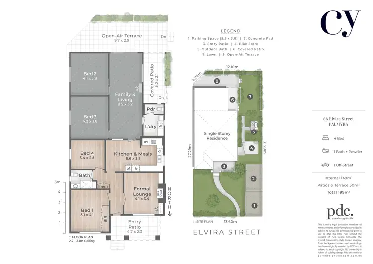 Floorplan of Homely house listing, 66 Elvira Street, Palmyra WA 6157