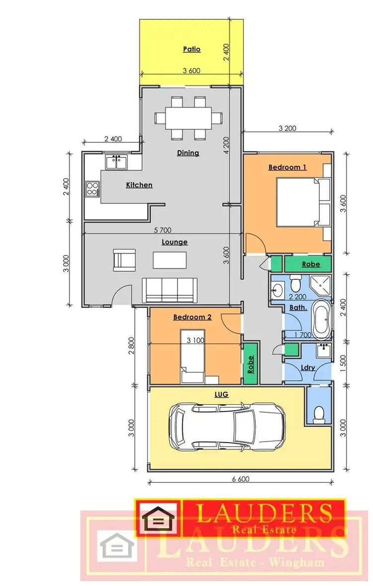 Floorplan of Homely unit listing, 4/26 Farquhar Street, Wingham NSW 2429