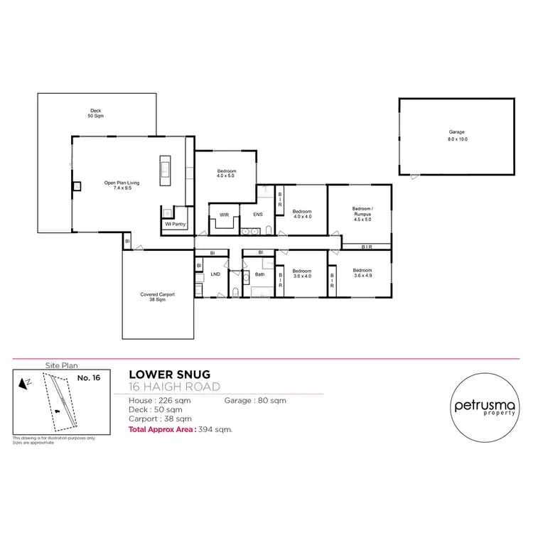 Floorplan of Homely rural property listing, 16 Haigh Road, Lower Snug TAS 7054