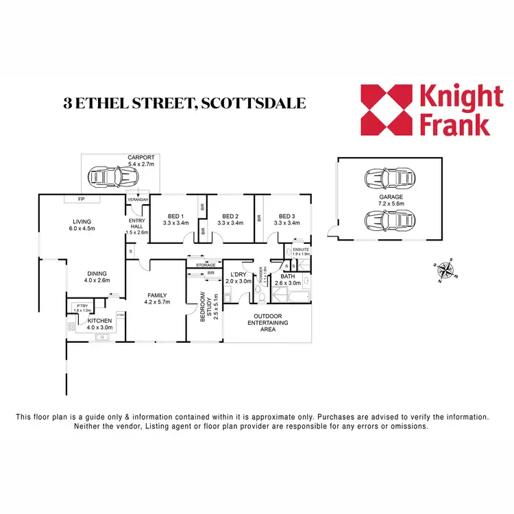 Floorplan of Homely house listing, 3 Ethel Street, Scottsdale TAS 7260