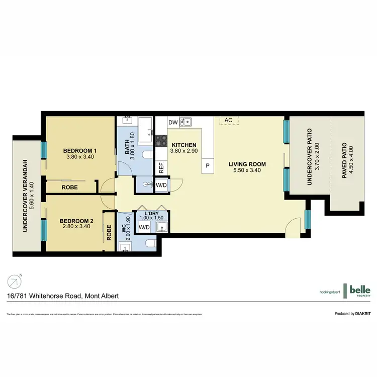 Floorplan of Homely apartment listing, 16/781 Whitehorse Road, Mont Albert VIC 3127