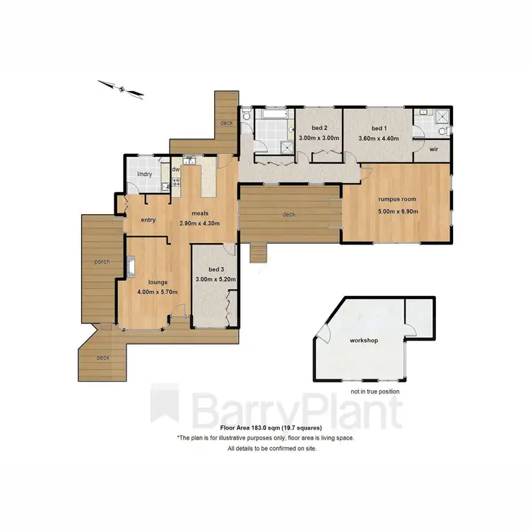 Floorplan of Homely house listing, 1 Symons Road, Avonsleigh VIC 3782