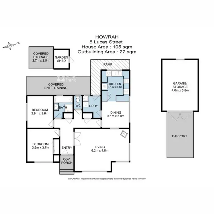Floorplan of Homely house listing, 5 Lucas Street, Howrah TAS 7018