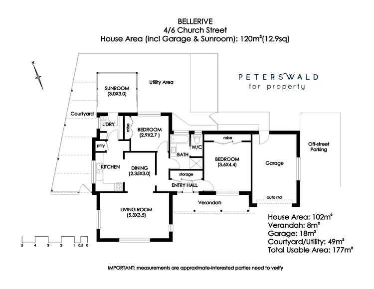 Floorplan of Homely townhouse listing, 4/6 Church Street, Bellerive TAS 7018