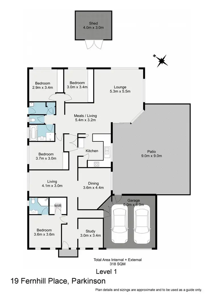 Floorplan of Homely house listing, 19 Fernhill Place, Parkinson QLD 4115