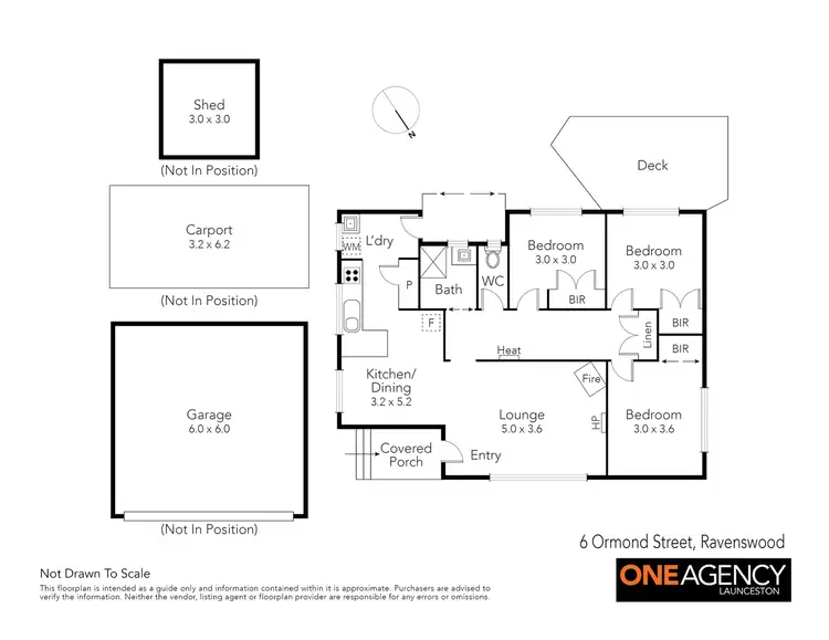 Floorplan of Homely house listing, 6 Ormond Street, Ravenswood TAS 7250