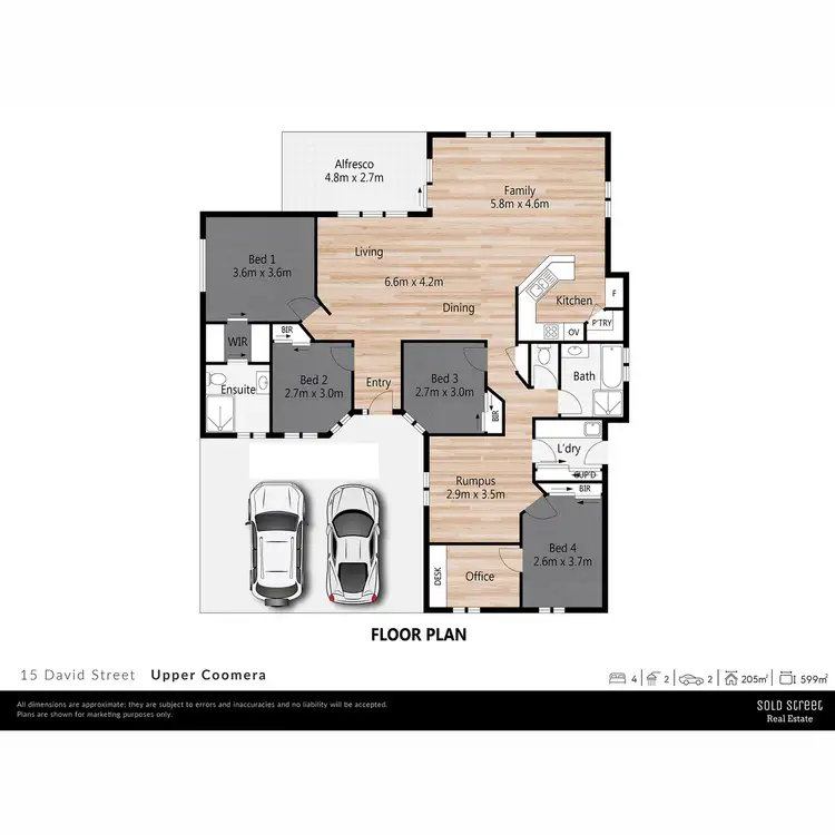 Floorplan of Homely house listing, 15 David Street, Upper Coomera QLD 4209