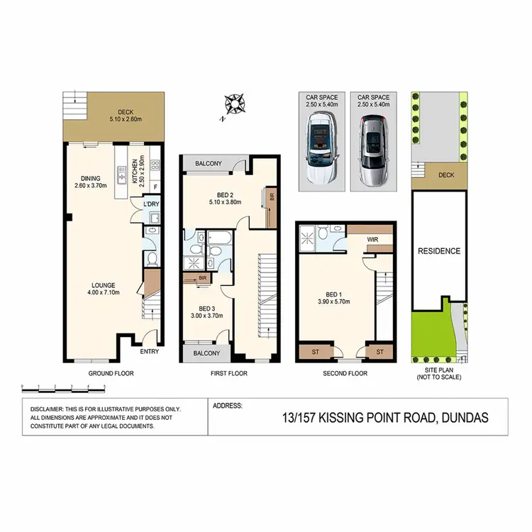 Floorplan of Homely townhouse listing, 13/157 Kissing Point Road, Dundas NSW 2117