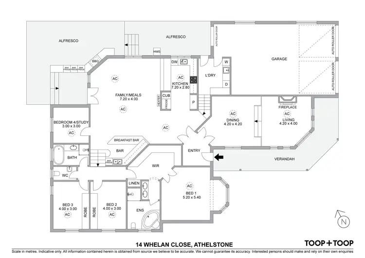 Floorplan of Homely house listing, 14 Whelan Close, Athelstone SA 5076