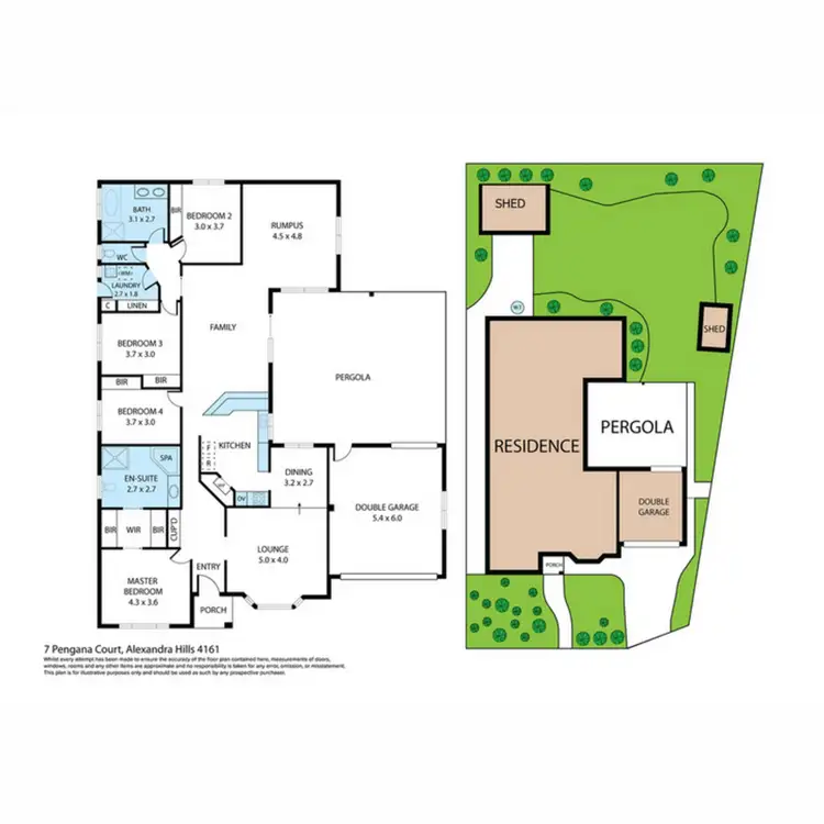 Floorplan of Homely house listing, 7 Pengana Court, Alexandra Hills QLD 4161