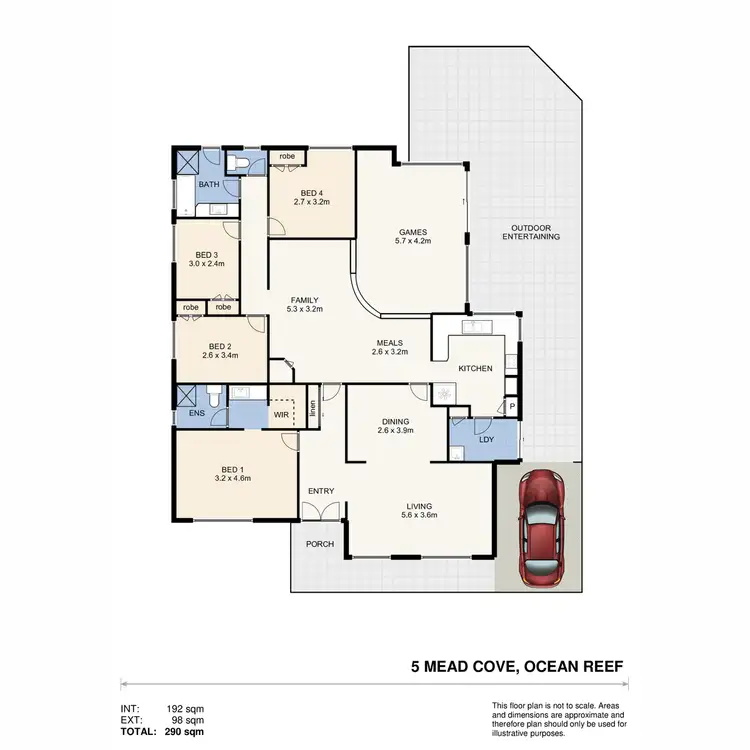 Floorplan of Homely house listing, 5 Mead Cove, Ocean Reef WA 6027