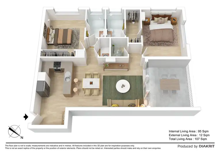 Floorplan of Homely unit listing, 17/22 Bridge Street, Nundah QLD 4012