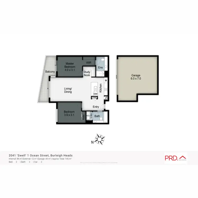 Floorplan of Homely unit listing, 2041/1 Ocean Street, Burleigh Heads QLD 4220