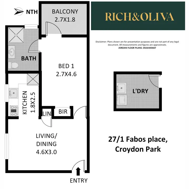 Floorplan of Homely apartment listing, 27/1 Fabos Place, Croydon Park NSW 2133