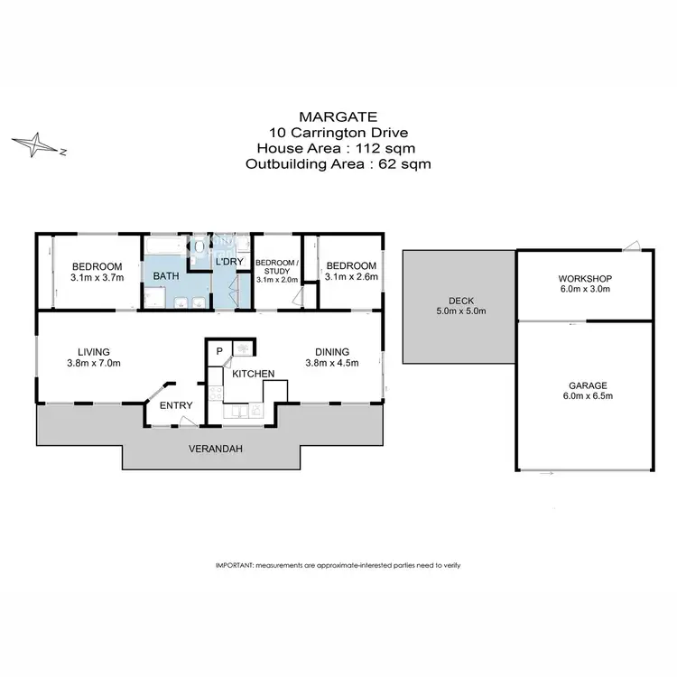 Floorplan of Homely house listing, 10 Carrington Drive, Margate TAS 7054