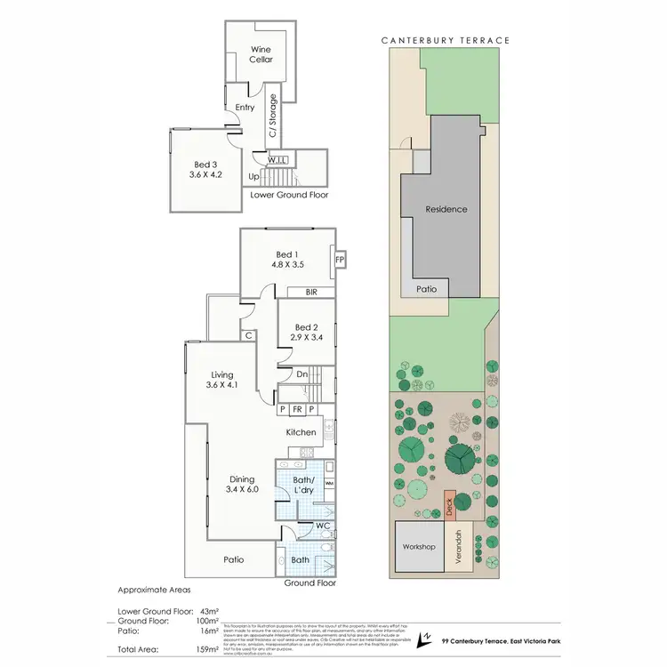 Floorplan of Homely house listing, 99 Canterbury Terrace, East Victoria Park WA 6101
