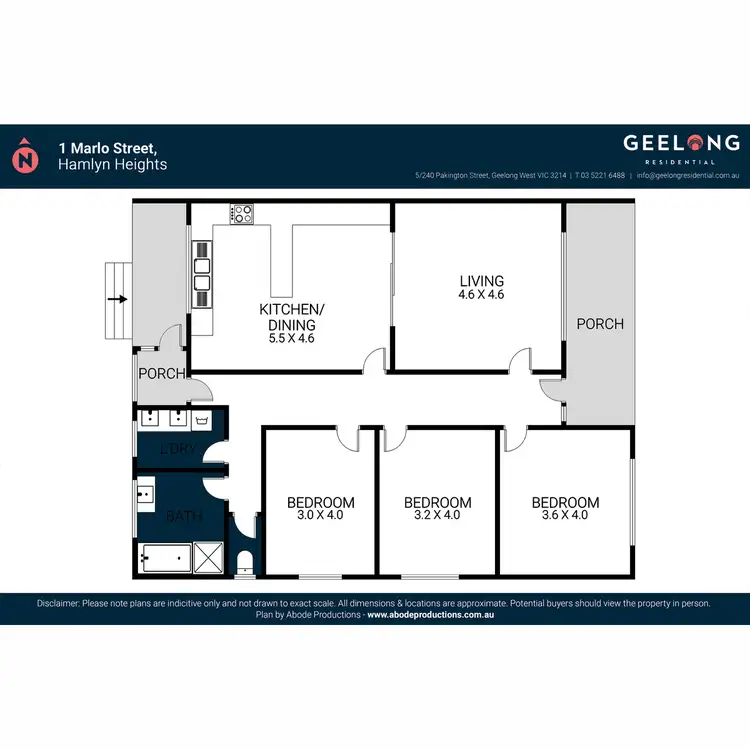 Floorplan of Homely house listing, 1 Marlo Street, Hamlyn Heights VIC 3215
