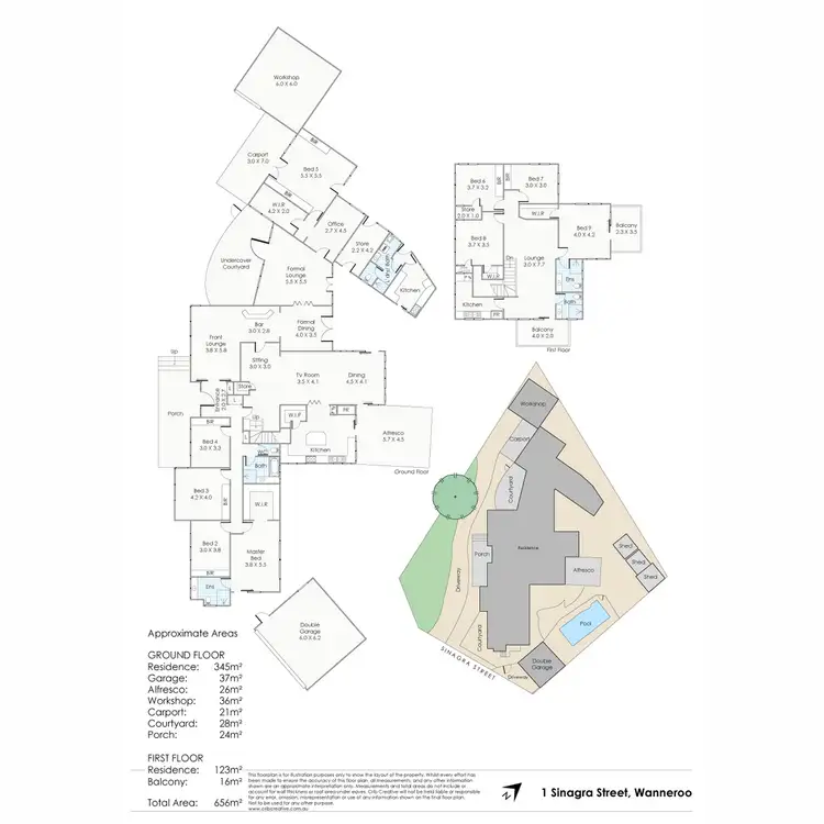 Floorplan of Homely house listing, 1 Sinagra Street, Wanneroo WA 6065