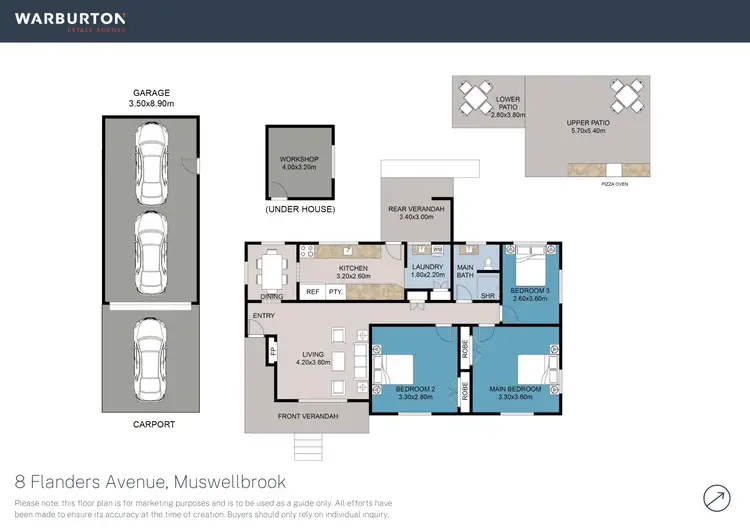 Floorplan of Homely house listing, 8 Flanders Avenue, Muswellbrook NSW 2333