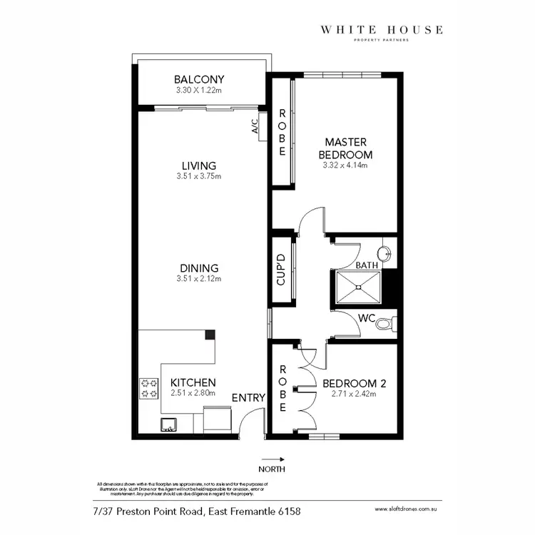 Floorplan of Homely apartment listing, 7/37 Preston Point Road, East Fremantle WA 6158