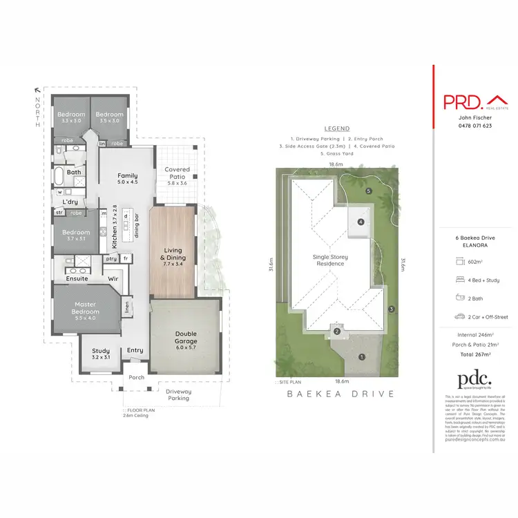 Floorplan of Homely house listing, 6 Baekea Drive, Elanora QLD 4221