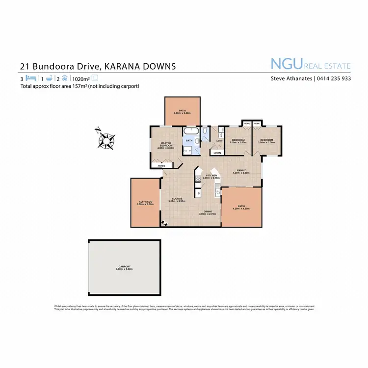 Floorplan of Homely house listing, 21 Bundoora Drive, Karana Downs QLD 4306