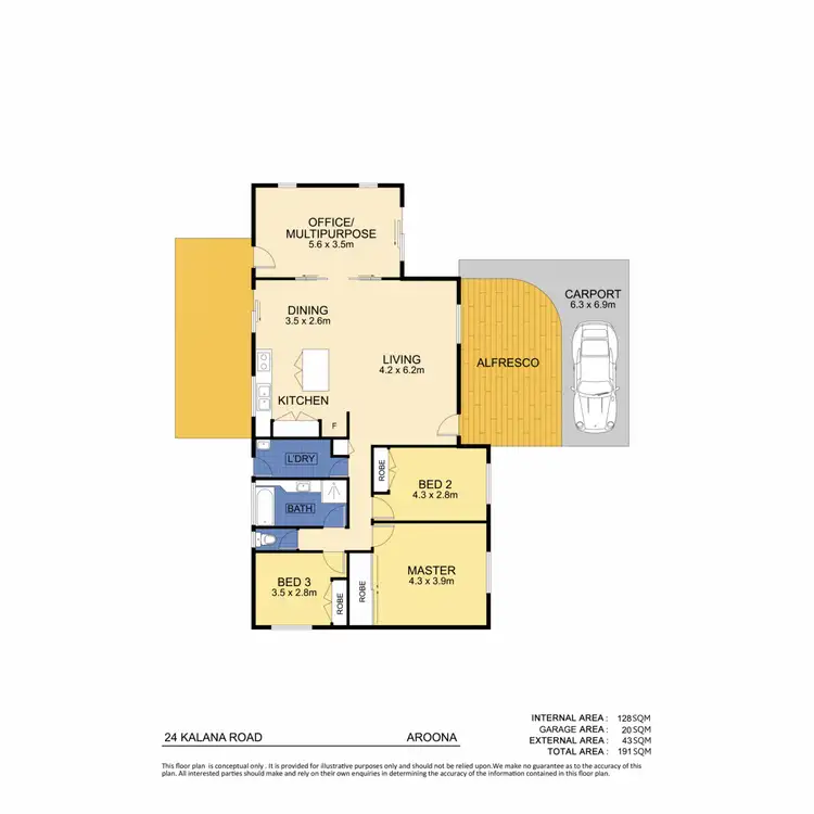 Floorplan of Homely house listing, 24 Kalana Road, Aroona QLD 4551
