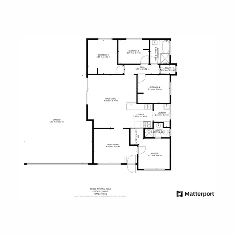 Floorplan of Homely house listing, 1B Bradley Way, Lockridge WA 6054
