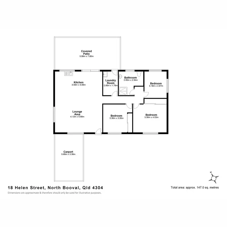 Floorplan of Homely house listing, 18 Helen Street, North Booval QLD 4304