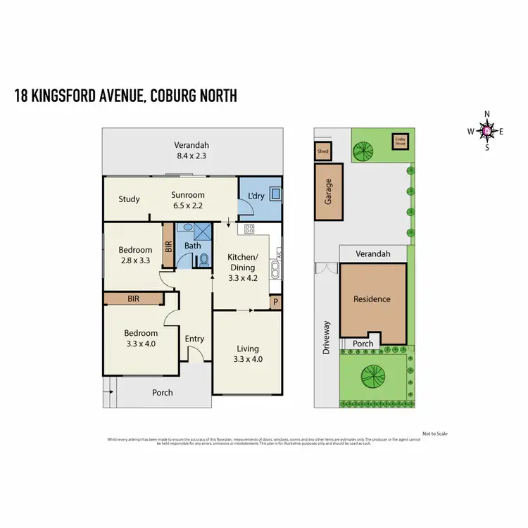 Floorplan of Homely house listing, 18 Kingsford Avenue, Coburg North VIC 3058