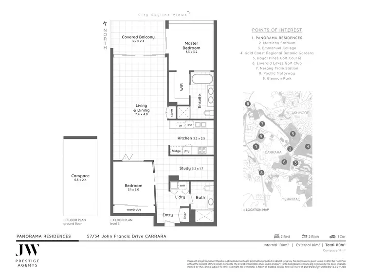 Floorplan of Homely apartment listing, 57/34 John Francis Drive, Carrara QLD 4211