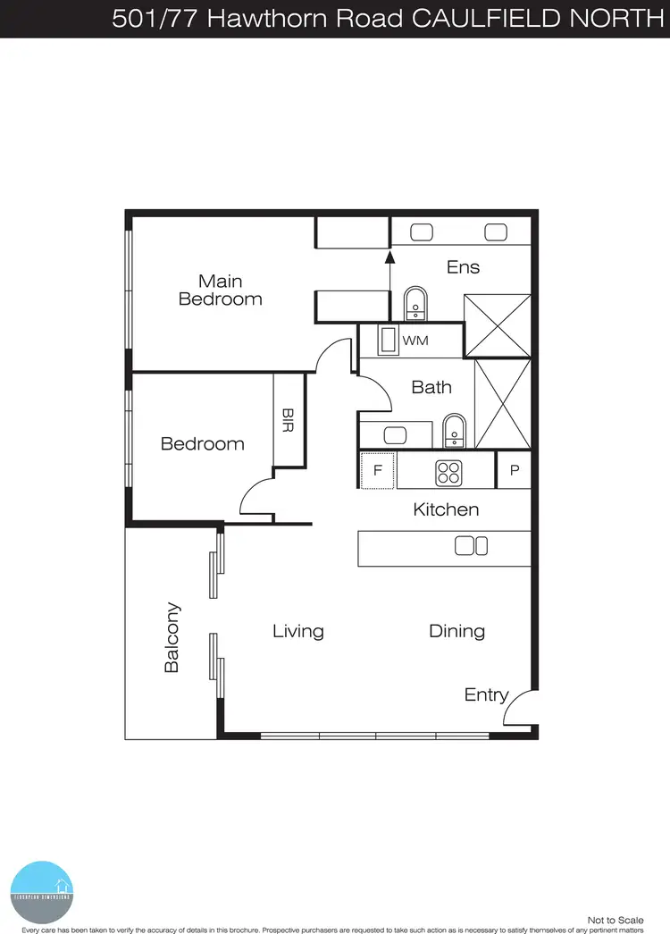 Floorplan of Homely apartment listing, 501/77 Hawthorn Road, Caulfield North VIC 3161