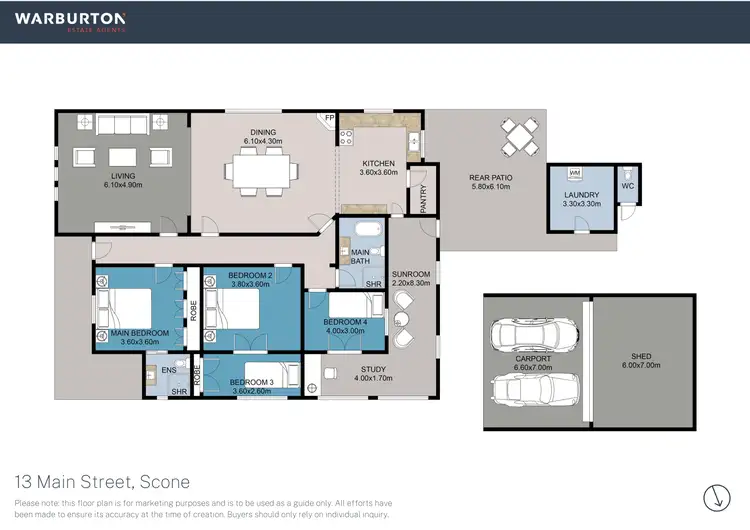 Floorplan of Homely house listing, 13 Main Street, Scone NSW 2337