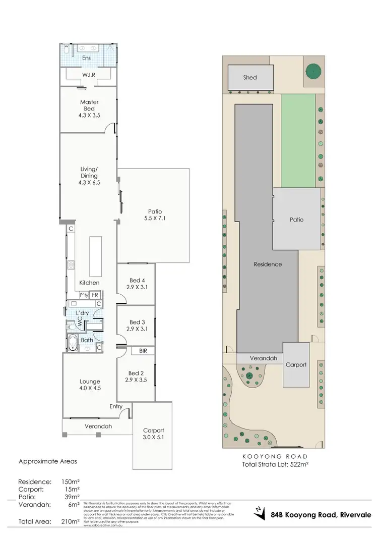 Floorplan of Homely house listing, 84B Kooyong Road, Rivervale WA 6103